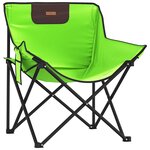 vidaXL Chaise de camping avec poche pliable lot de 2 vert