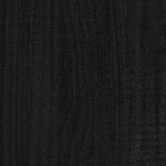 vidaXL Table de chevet Noir 40x30 5x40 cm Bois de pin massif