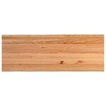 vidaXL Table à manger avec bord vivant 220x80x74 cm bois massif chêne