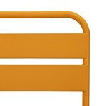 vidaXL Chaise de jardin pliante 2 Pièces Moutarde 55 x 56 5 x 91cm Acier