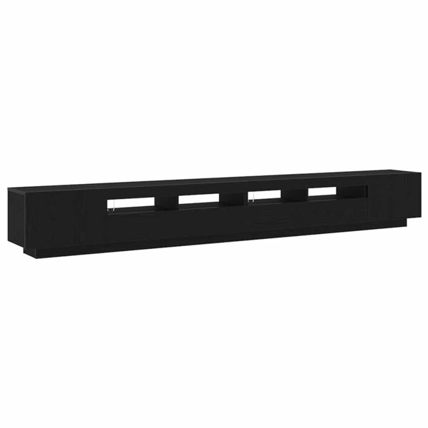 vidaXL Meuble TV 3 Pièces Noir 300 x 35 x 40 cm Bois d'ingénierie