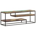 vidaXL Meuble TV 130x30x45 cm Bois de récupération massif