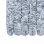 vidaXL Rideau anti-mouches blanc et gris 100x230 cm chenille