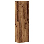 vidaXL Armoire de rangement Montage mural Vieux bois 50 x 41 x 225 cm