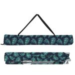 vidaXL Lit de camping pliant 2 Pièces Motif de feuille 62 x 194 x 42 cm