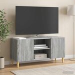 vidaXL Meuble TV Sonoma gris 102 x 34 5 x 50 cm Bois d'ingénierie