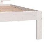 vidaXL Cadre de lit sans matelas blanc 90x190 cm