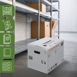 Pack and Move - Lot 20 cartons stockage - 40 x 30 x 30 cm - Poignées renforcées - 1 marqueur offert