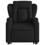 vidaXL Fauteuil de massage inclinable Noir Tissu