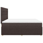 vidaXL Sommier à lattes de lit avec matelas Marron foncé 180x200 cm