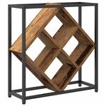 vidaXL Étagère à vin Bois ancien 51 x 18 x 52 5 cm Bois d'ingénierie