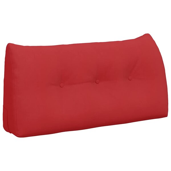 vidaXL Coussin de Dos Rouge 100 x 24 x 50 cm tissu