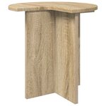 vidaXL Table d'appoint 2 pièces Chêne Sonoma Ø 39 x 38 cm