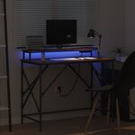 vidaXL Bureau Chêne brun 100 x 50 x 86 5 cm Bois d'ingénierie