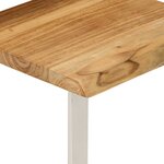 vidaXL Tables gigognes 3 Pièces avec bord vivant bois massif d'acacia
