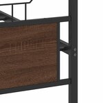 vidaXL Cadre de lit sans matelas chêne marron 140x190 cm