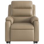 vidaXL Fauteuil inclinable de massage Cappuccino Similicuir
