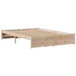 vidaXL Cadre de lit avec tête de lit sans matelas 120x200 cm