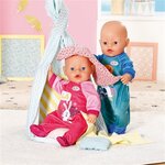 Zapf Creation 832646 - Baby born Grenouillère rose 43cm