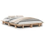vidaXL Cadre de lit sans matelas 120x200 cm bois de pin massif