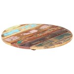 vidaXL Dessus de table rond 50 cm 25-27 mm Bois de récupération solide