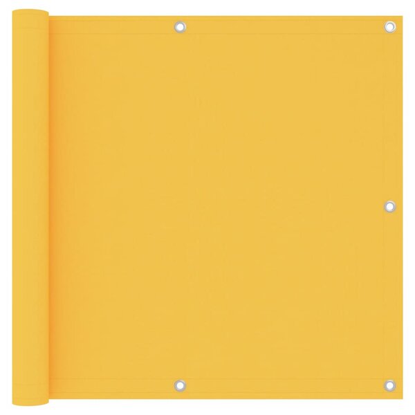 vidaXL Écran de balcon Jaune 90x300 cm Tissu Oxford