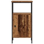 vidaXL Table de chevet vieux bois 41x31x80 cm bois d’ingénierie
