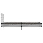 vidaXL Cadre de lit sonoma gris 90x190 cm bois d'ingénierie et métal