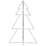 vidaXL Arbre de Noël cône 200 LED d'intérieur/d'extérieur 98x150 cm