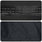 vidaXL Housse de Table Uni Noir 92 x 92 x 15 cm tissu