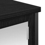 vidaXL Armoire murale de salle de bain miroir chêne noir 60x21x60 cm