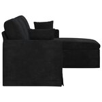 vidaXL Canapé Noir 198 x 134 x 80 cm Velours