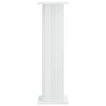 vidaXL Support de Plante 2 Pièces Blanc brillant 30 5 x 30 x 100 5 cm