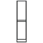 vidaXL Portant de bois de chauffage noir 50x30x209 cm acier