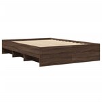 vidaXL Cadre de lit sans matelas chêne marron 140x200 cm