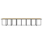 vidaXL Ensemble à manger de jardin 17 Pièces et coussins résine tressée