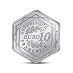 Collection des régions - Grand Est Monnaie de 10€ Argent hexagonale