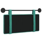 vidaXL Tête de lit suspendue Turquoise Velours