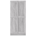 vidaXL Bibliothèque Sonoma gris 82 5x30 5x185 5 cm Bois d'ingénierie