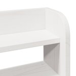 vidaXL Cadre de lit sans matelas blanc 90x190 cm bois de pin massif