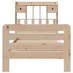 vidaXL Lit bibliothèque sans matelas 90x190 cm bois de pin massif