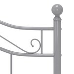 vidaXL Cadre de lit sans matelas gris métal 120x200 cm