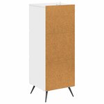 vidaXL Armoire à tiroirs Blanc brillant 33 x 34 5 x 90 cm