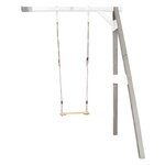 AXI Portique mural en bois Gris Blanc 1 balançoire 160x171x207cm