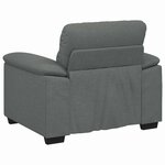 vidaXL Fauteuil gris foncé 100x81x84 cm tissu