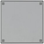 vidaXL Tableau noir magnétique mural noir 60x60 cm verre trempé