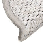 vidaXL Tapis d'escalier autocollants aspect sisal 15 Pièces 56x17x3 cm