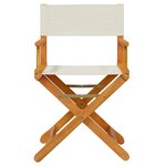 vidaXL Chaises de jardin pliables lot de 6 blanc crème tissu