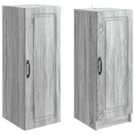 vidaXL Ensemble de Meubles 2 Pièces Sonoma gris Bois d'ingénierie