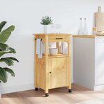 vidaXL Chariot de cuisine MONZA 48x40x88 5 cm bois massif de pin